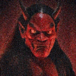 portrait of Japanese demon oni , red light, by Greg Rutkowski , 8k, photorealistic, cinematic lighting, HD, high details, dramatic, atmospheric , trending on artstation