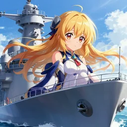Closeup of Kirishima Fast Battleship from Kantai Collection, cute, intricate, elegant, highly detailed, digital painting, HDR, concept art, illustration,Anime wallaper , trending on Artstation, Unreal Engine 4k, cinematic wallpaper