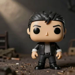 A funko pop of Rick from the walking dead
