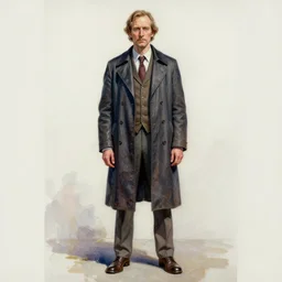 a oil / watercolor painting full body character portrait of a psychology blasphemer in the style of moebius in the style of leonard boyarsky trending on artstation deviantart pinterest detailed realistic hd 8 k high resolution
