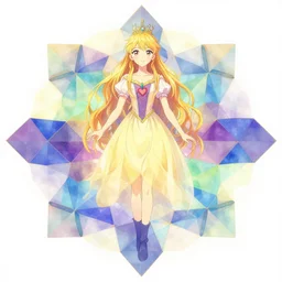 album cover art for princess tessellation colors by akihiko yoshida