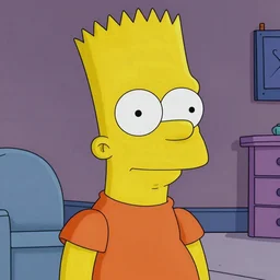 portrait of 10-year-old Bart Simpson the style of Annie Leibovitz award-winning, detailed, 82 mm sigma art, close up