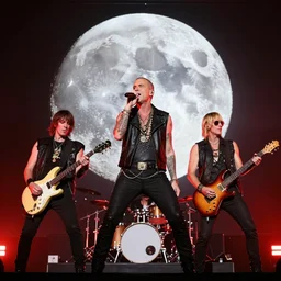 red hot chili peppers show in the moon