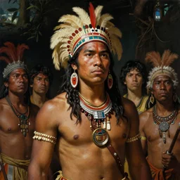 amazonian warrior, by wayne barlowe, by gustav moreau, by goward, by gaston bussiere, by roberto ferri, by santiago caruso, by luis ricardo falero, by austin osman spare, by saturno butto