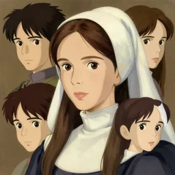 1 8 4 5 florence nightingale as young woman, character face study, faces only, concept art finely detailed perfect art, painted by greg rutkowski makoto shinkai takashi takeuchi studio ghibli, pinterest, cevagraf comics