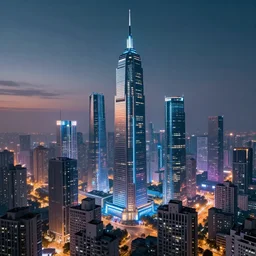Futuristic Cyber City Landscape, Unsplash, Shutterstock, Photorealism