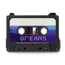 screenshot from the playstation 4 game \ dreams \. synthwave, cassette aesthetic, dusty old tapes, retro style.