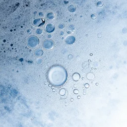 abstract art from water bubbles