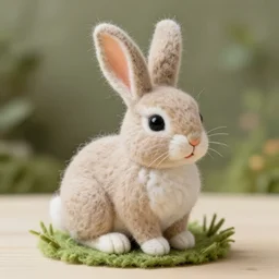 Bonnie the bunny, needle felting art