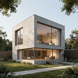 architectural concept for a house shaped like a cube by james mcnabb