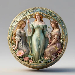 the orb of dreams in springtime, art nouveau, by cornelis de heem and ( ( ( ( ( ( maria sibylla merian ) ) ) ) ) ) and ( ( ( lisa frank ) ) ), 8 k, octane render, 3 d render