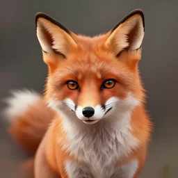 furry fox character portrait, digital art commission