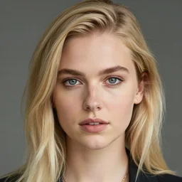 face of blonde Abigail Shapiro