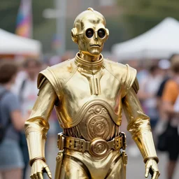 c 3 po at a pride festival