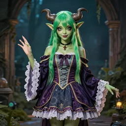 Cthulhu dressed as a magical girl