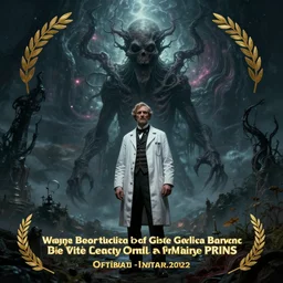 stunning landscape of a doctor, victorian era, lovecraftian horror, cosmic horror!! cinematic lighting, digital art, winning award masterpiece, fantastically beautiful, aesthetically inspired by wayne barlowe and gerald brom, trending on artstation, art by greg rutkowski, octane render, 8 k