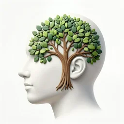 An ultra detailed illustration of half a human head with the tree of life growing inside, art by robbie trevino, trending on artstation,
