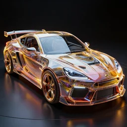 vibrant ultra clear of beautiful car cyberpunk cybernetics, low contrast, cinematic dramatic lighting, hyper realistic detailed intricate render, golden ratio, ambient lighting hypermaximalist, epic composition, 4 k