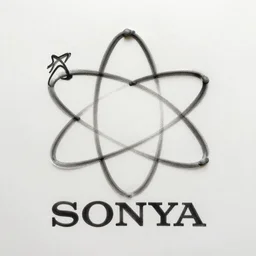 atom sonya written in words, clear