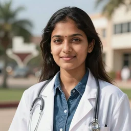 close up a beautiful Indian doctor wearing jeans and a shirt in Texas in 2022, sun shining, photo realistic illustration by greg rutkowski, thomas kindkade, alphonse mucha, loish, norman rockwell.