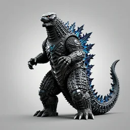 godzilla logo in the tron font ( 1 9 8 2 )