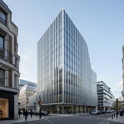 building designed by zaha Hadid in London city street