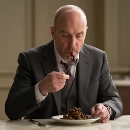 Saul Goodman eating poop