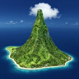 heightmap of bora bora