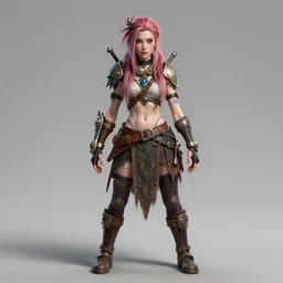 wide shot of Grimes as a highly detailed fairy wargame character, trending on artstation, concept matte