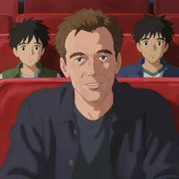 artwork by michael whelan and tomer hanuka, laurent durieux, close up portrait of jimmy stewart sitting in the red room, in scene in twin peaks, full of details, by makoto shinkai and thomas kinkade, matte painting, trending on artstation and unreal engine
