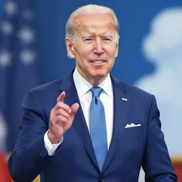 joe biden in the style of an anime girl
