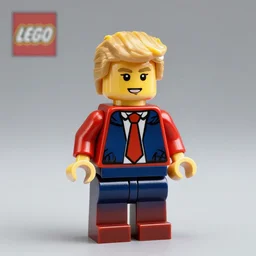 donald trump, lego figure of donald trump, lego figure, product photo