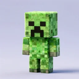 Minecraft Creeper soft and cuddly, 4k, high definition