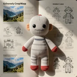 Extremely complex instruction manual for a sock puppet, with numerous detailed schematic diagrams.
