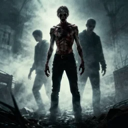 movie poster, slenderman zombie, epic composition, cinematic lighting,marc simonetti and emil melmoth style
