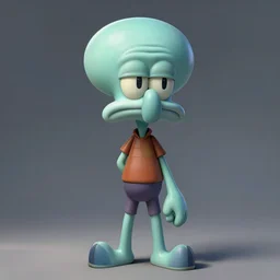 portrait of the real life squidward, expressive pose, futuristic, highly detailed, digital painting, artstation, concept art, smooth, sharp focus, dramatic light, studio light, by rembrandt