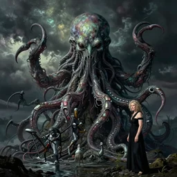 joel peter witkin photo of cthulhu, annie liebovitz, bosch, odd nerdrum