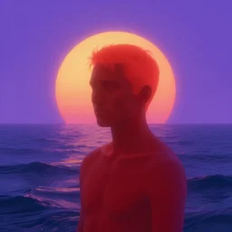 the red power noise man going to meaning of a schizophrenic's life ultra violet future sun and ocean 8K
