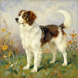 dog by louis wain and ernst haeckel