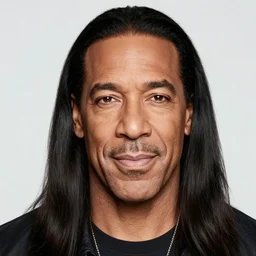 Steve Harvey with long hair
