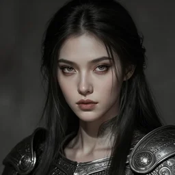 portrait of a female holy paladin, perfect face, illustration by guweiz, ultra high detail, intricate detail, cinematic, dark concept art by guweiz