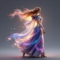 action side profile, maya ali, wind sorceresses, intricate robes, glorious backlit, octane render, gloomhaven, luminescent, colorful swirly magic ripples, gaudy colors, by greg manchess, huang guangjian, gil elvgren, sachin teng, greg rutkowski, jesper ejsing, ilya kuvshinov