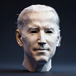 crazy glitchy buggy stylish strange low poly render of 3 d handsome soulless lifeless joe biden on the moon, black eyes, 1 9 9 8, portrait featured on artstation, cgsociety, unreal engine, volumetric lighting, rtx on, vibrant, grainy, vhs footage still, intricately detailed, award - winning, atmospheric, ambient, symbolic, artistic
