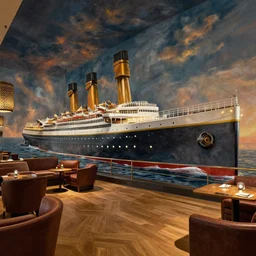 hotel interior design inspired by the game starship titanic and bioshock. painted by artgerm and greg rutkowski