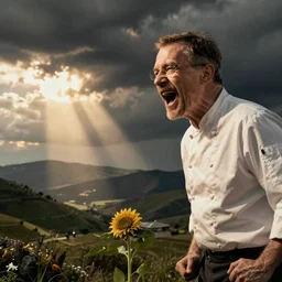 Gordan Ramsey screaming at Walter White as a cook
