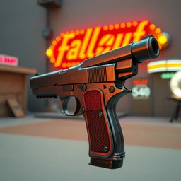futuristic pistol maria fallout new vegas