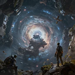 multiverse, scifi, 8 k uhd, unreal engine, octane render in the artstyle of finnian macmanus, john park and greg rutkowski