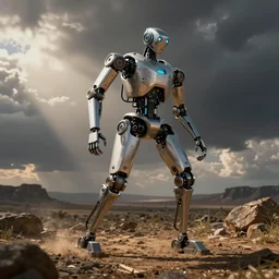 A walking tank with robotic legs