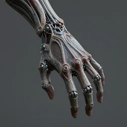 anatomy of an alien cyborg hand, ultra realistic, cinematic, cinematic, wide angle, intricate details, cyborg, highly detailed by boris vallejo, wayne barlowe, craig mullins, roberto ferri