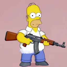 Homer simpson brand assault rifle